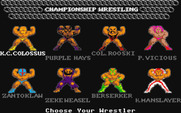 Championship Wrestling for Atari ST - Choose your wrestler...