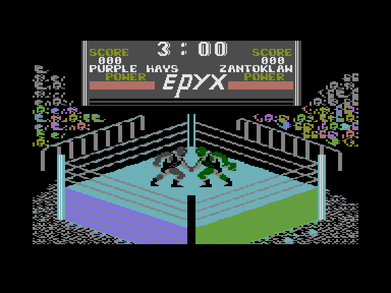 Championship Wrestling Commodore 16 & Plus/4 Screenshot: Next fight begins...