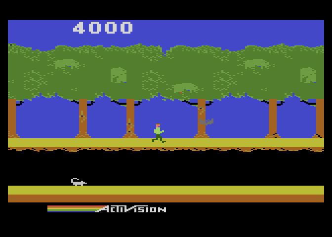 Pitfall II: Lost Caverns Atari 5200 Screenshot: Game start.