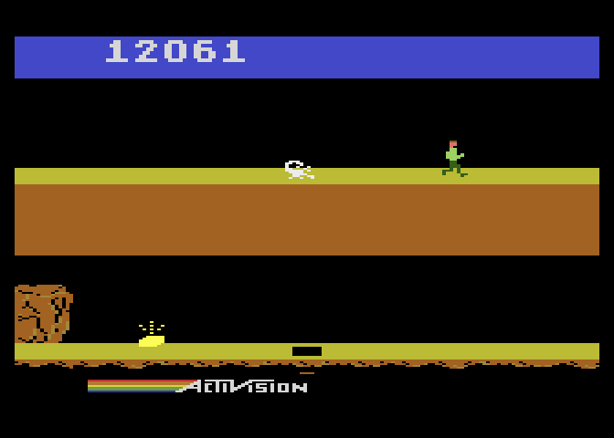Pitfall II: Lost Caverns Atari 5200 Screenshot: Watch out for that scorpion!