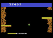 Pitfall II: Lost Caverns for Atari 5200 - Jumping off of a platform...