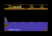 Pitfall II: Lost Caverns for Commodore 64 - Swam over a waterfall...also, avoid the electric eels...
