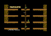 Pitfall II: Lost Caverns for Commodore 64 - There are numerous platforms to climb up and down...