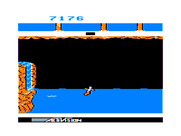 Pitfall II: Lost Caverns for TRS-80 Color Computer - Once you fall over the waterfall you can't go back that way.