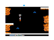 Pitfall II: Lost Caverns for TRS-80 Color Computer - Floating to an upper platform...