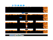 Pitfall II: Lost Caverns for TRS-80 Color Computer - Climbing down a long ladder...