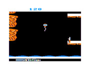 Pitfall II: Lost Caverns for TRS-80 Color Computer - Catch this balloon to float to higher levels.