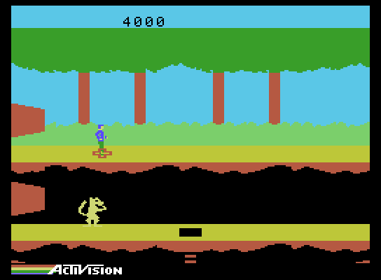 Pitfall II: Lost Caverns ColecoVision Screenshot: Game start.