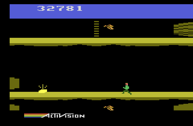 Pitfall II: Lost Caverns Atari 2600 Screenshot: More hidden treasure...