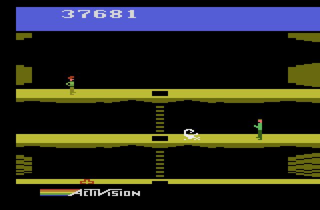 Pitfall II: Lost Caverns Atari 2600 Screenshot: Here's the person I'm trying to rescue!