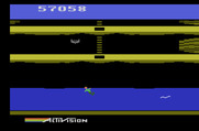 Pitfall II: Lost Caverns for Atari 2600 - The water at the bottom of the cavern.