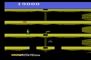 Pitfall II: Lost Caverns for Atari 2600 - If you get hit by creatures, such as the frog, you're sent back the last checkpoint you crossed.
