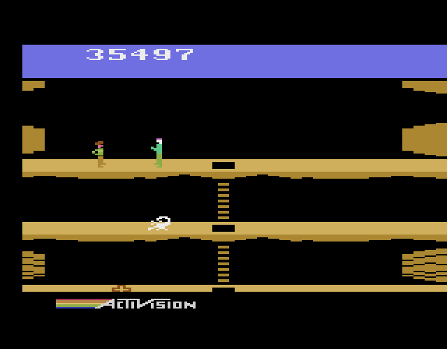 Pitfall II: Lost Caverns Atari 2600 Screenshot: Here's the first person I'm supposed to rescue...