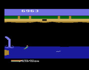 Pitfall II: Lost Caverns for Atari 2600 - Falling over the waterfall...