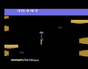 Pitfall II: Lost Caverns for Atari 2600 - Floating up to a higher platform...