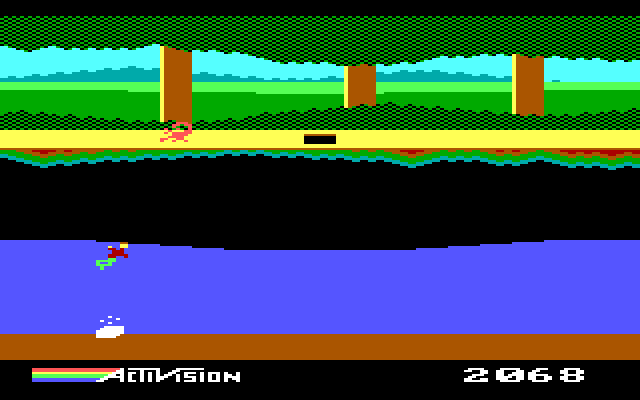 Pitfall II: Lost Caverns IBM PC/Compatibles Screenshot: Found some treasure!