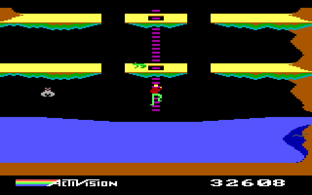 Pitfall II: Lost Caverns IBM PC/Compatibles Screenshot: Looks like I reached the end of the line.