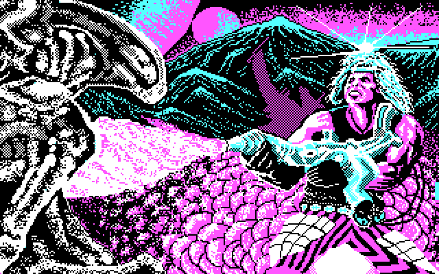 Trantor: The Last Stormtrooper IBM PC/Compatibles Screenshot: Opening graphics.