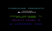 Tooth Invaders for Commodore VIC-20 - Title screen.