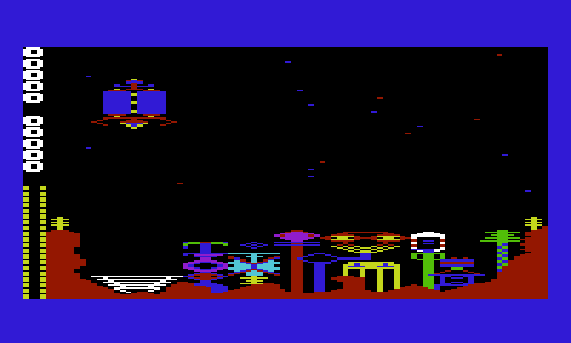 Outworld Commodore VIC-20 Screenshot: Game start...
