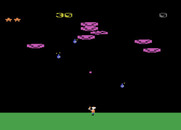 Cloudburst for Atari 8-bit - Game start.