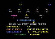 Cloudburst for Atari 8-bit - Game options screen.