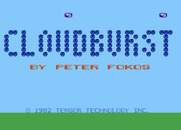 Cloudburst for Atari 8-bit - Title screen.