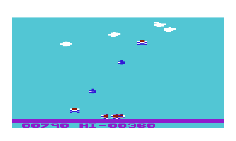 Cloudburst Commodore VIC-20 Screenshot: Crash! I exploded...