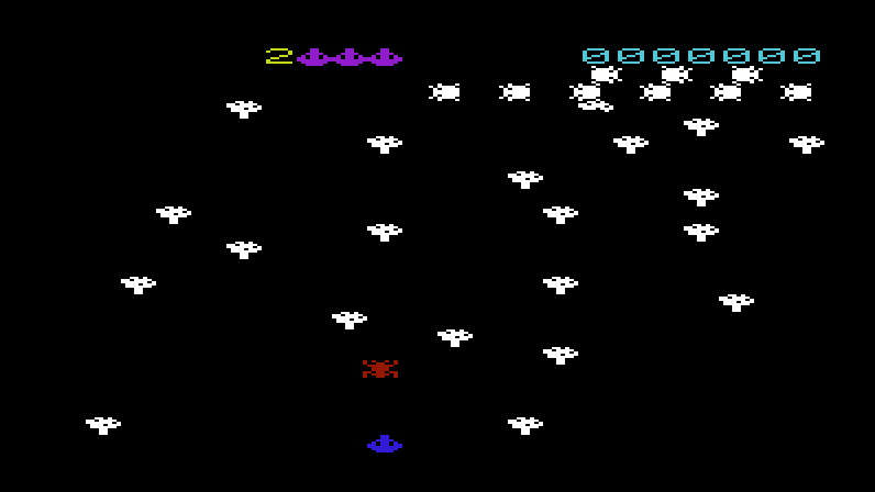Video Vermin Commodore VIC-20 Screenshot: Game start.