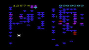 Video Vermin for Commodore VIC-20 - Obstacles increase as the game progresses.