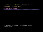 Strange Odyssey for Commodore 16 & Plus/4 - Game start.