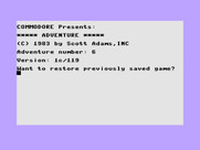 Strange Odyssey for Commodore 16 & Plus/4 - Restore a game?