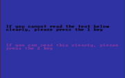 Pitstop II for IBM PC/Compatibles - Select the type of monitor you have...
