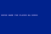 Pitstop II for Atari 8-bit - Enter the player information.