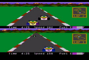 Pitstop II for Atari 8-bit - Don't crash into other cars; it will slow you down...