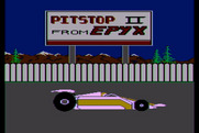 Pitstop II for Atari 8-bit - Title screen.
