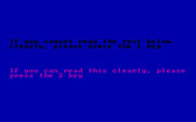Pitstop II for IBM PC/Compatibles - Trying to determine what type of monitor you have...
