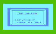 Alien, The for Commodore VIC-20 - Title screen.