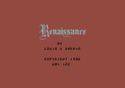 Renaissance for Commodore 64 - Title screen.