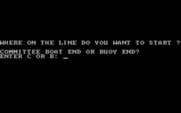 Posey Yacht Race Simulation for IBM PC/Compatibles - Where do you want to start the race?