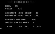 Posey Yacht Race Simulation for IBM PC/Compatibles - Instrument information.