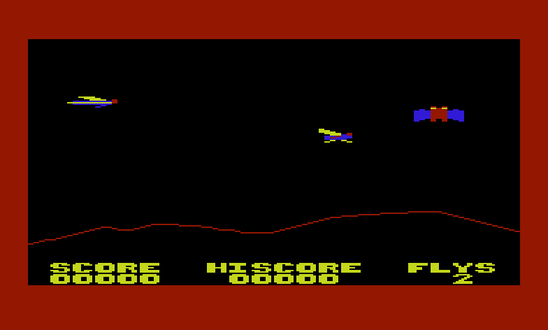 Spiders of Mars Commodore VIC-20 Screenshot: Game start.