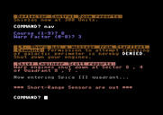 Star Trek Evolution for Commodore 64 - Beginner's Star Trek - Attempt to cross galactic perimeter denied...