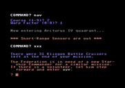 Star Trek Evolution for Commodore 64 - Beginner's Star Trek - Game over.