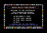 Star Trek Evolution for Commodore 64 - The main menu.