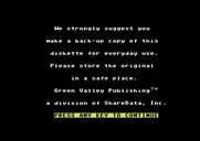 Star Trek Evolution for Commodore 64 - You should make a backup copy of your disk first...