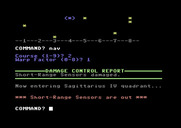 Star Trek Evolution for Commodore 64 - Beginner's Star Trek - Short range sensors are out.