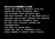 Star Trek Evolution for Commodore 64 - Star Trek Junior - Your orders...