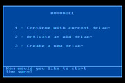 AutoDuel for Atari 8-bit - Create a new driver?