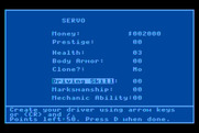 AutoDuel for Atari 8-bit - New driver menu...
